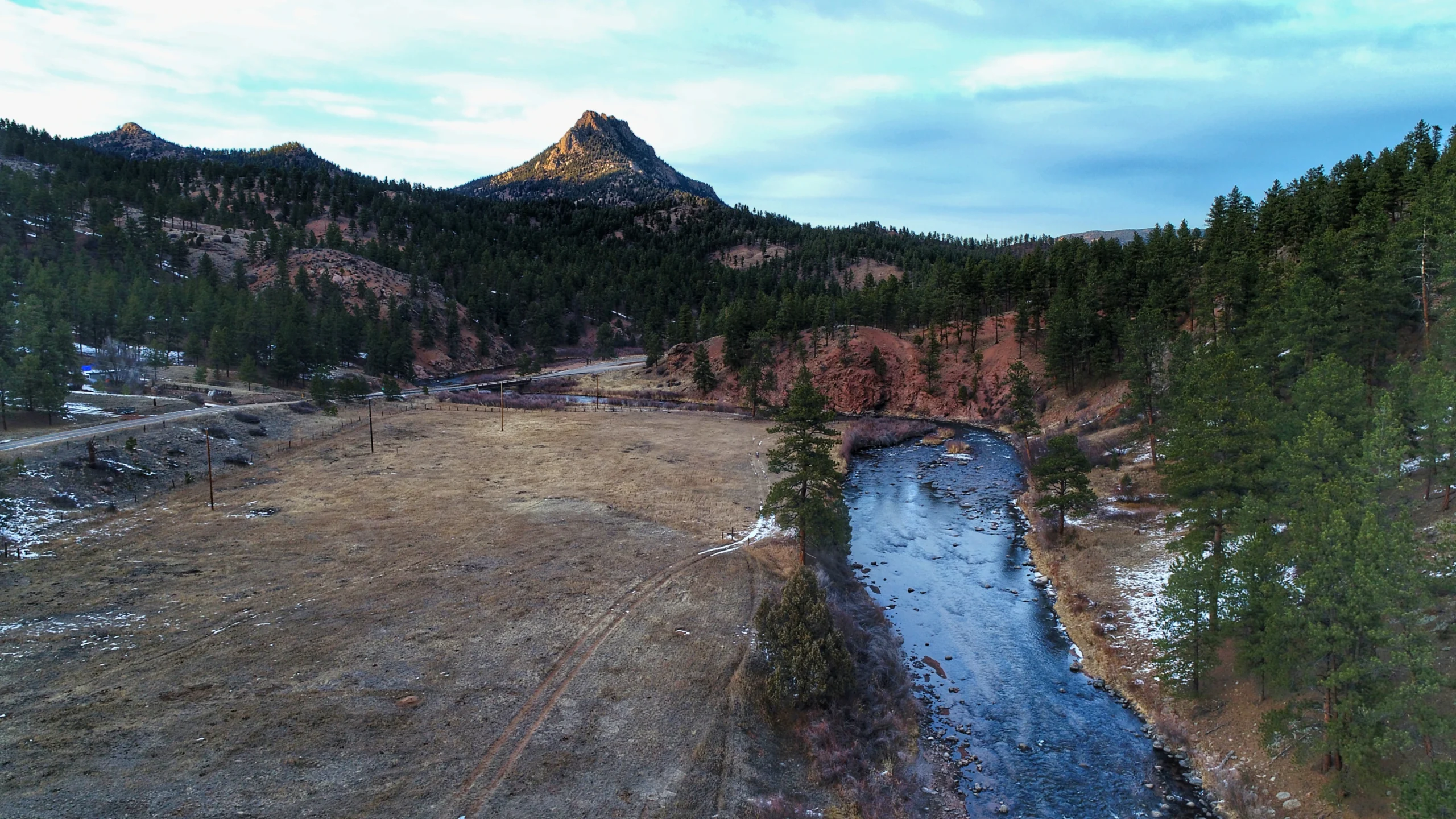 River and Mountain in Sedalia Colorado