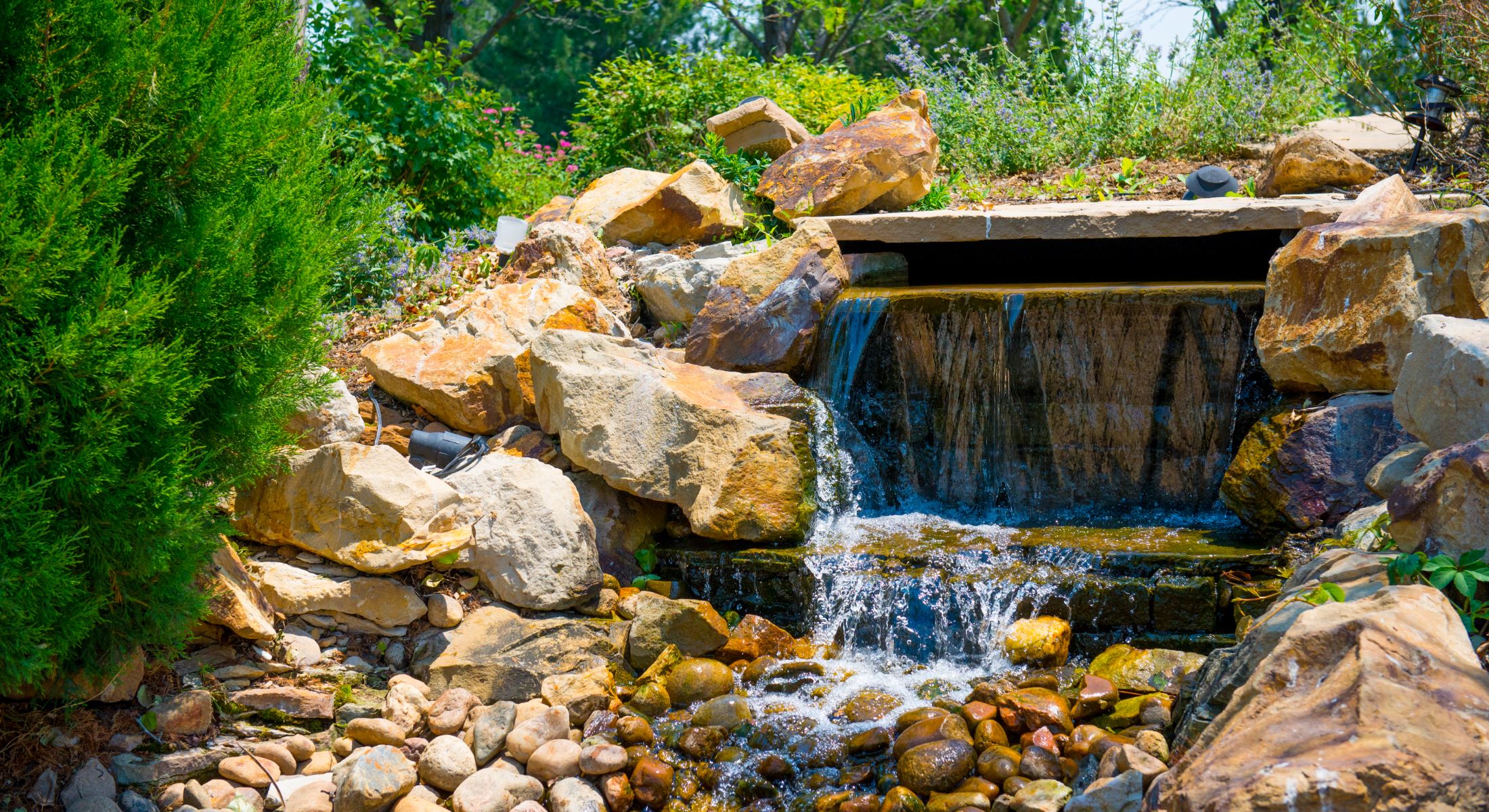 Waterfall in Firestone Colorado