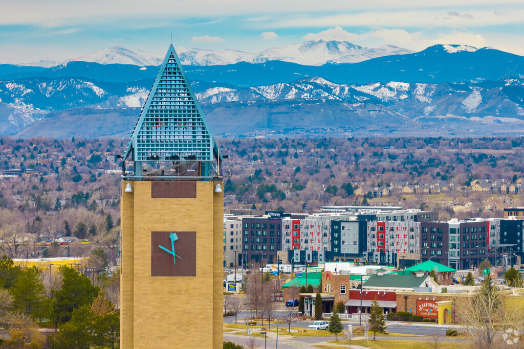 Clocktower in Westminster Colorado Downtown