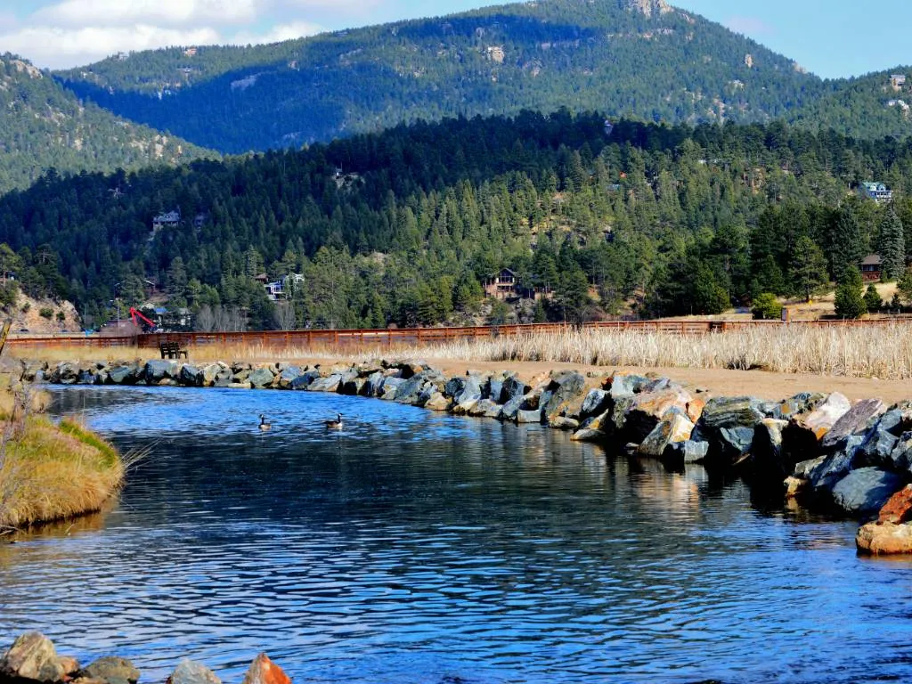 River and Mountain in Evergreen Colorado