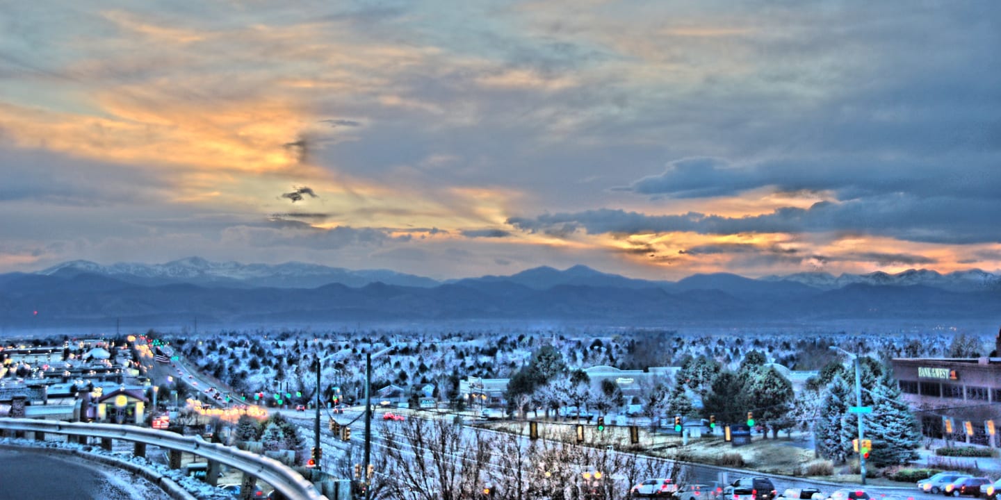 Winter in Lone Tree Colorado