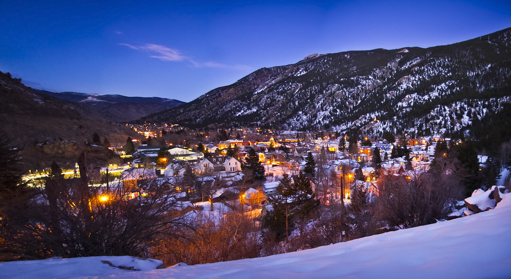 Colorado in the wintertime during Christmas